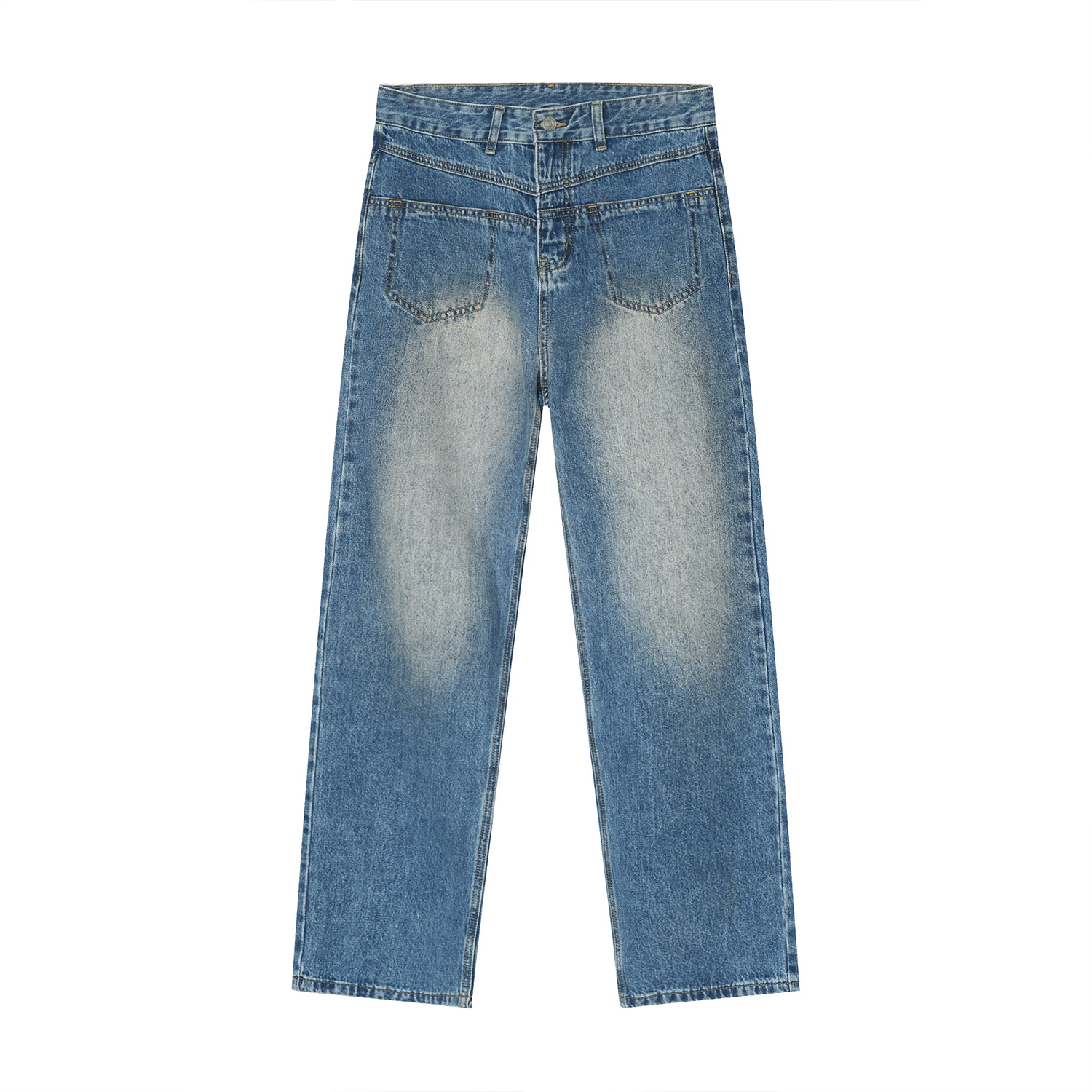 Mtlclothes ropa de Hombre | 2023 verano nueva recta suelta adelgazamiento drapeado MOP pantalones largos para hombres y mujeres