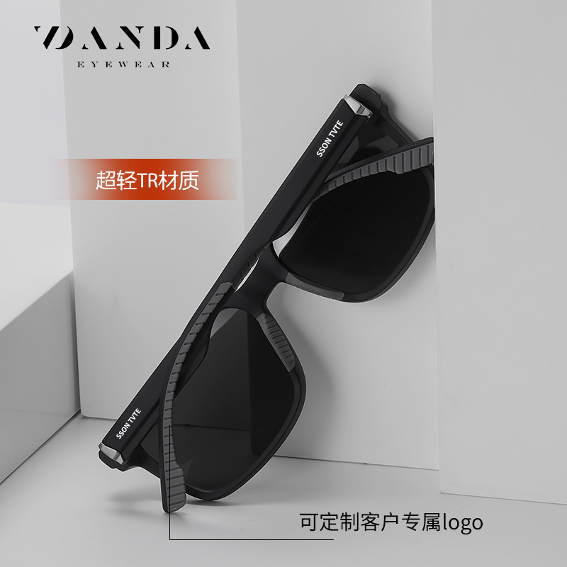 Nuevas gafas de sol polarizadas S12103 Gafas de sol TR de moda transfronteriza europea y americana para hombres Gafas de sol moldeadas por inyección de dos colores al por mayor