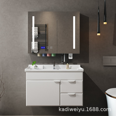 卡蒂卫浴新品橡木浴室柜挂式简约时尚卫浴柜组合 111W