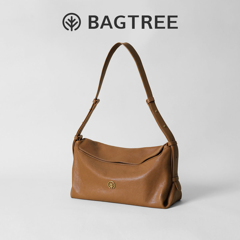 BAGTREE バッグツリー ミルクボックスバッグ スモールファーストレイヤー 植物タンニンなめし牛革 ショルダー クロスボディ トートバッグ 秋冬 ピローバッグ|undefined