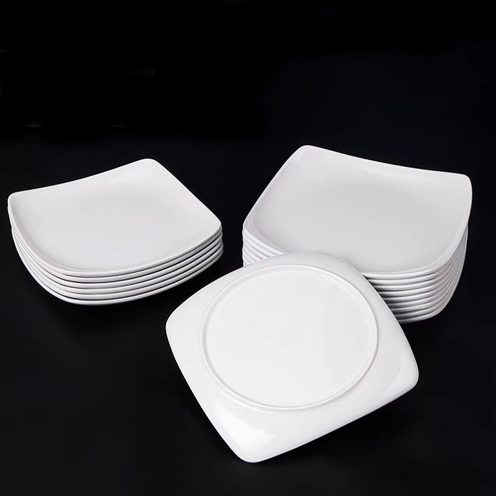 白色密胺餐具商用盘子批发碟子餐厅酒店专用餐具盘详情5