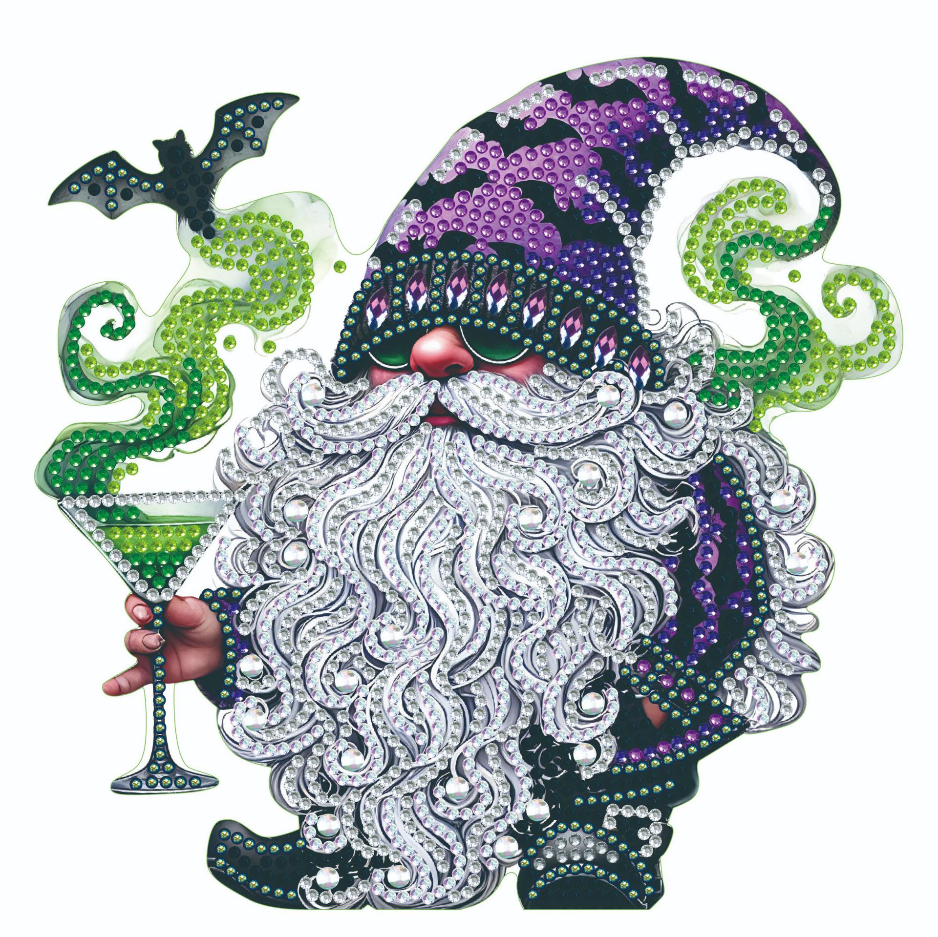 Diamante de bricolaje hecho a mano transfronterizo dibujo punto diamante 5D placa de yeso tridimensional adorno de juguete dinosaurio dibujos animados pintura infantil