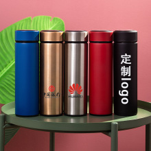 真空304不锈钢保温杯印字logo便携商务水杯礼盒刻字活动纪念杯子