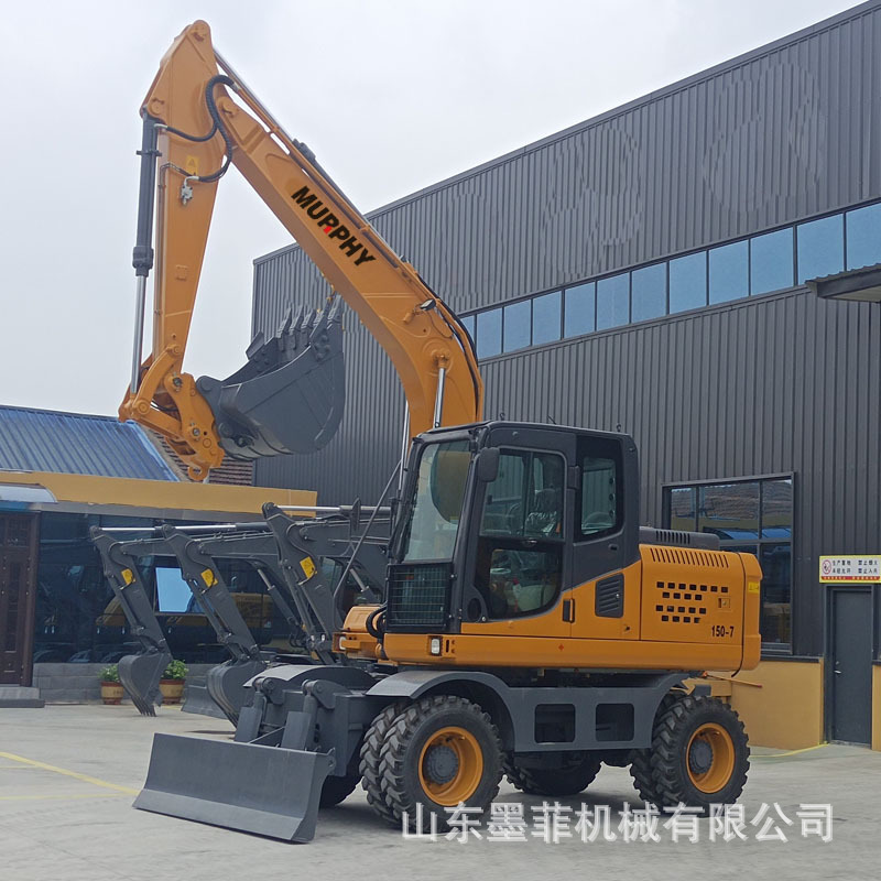 轮式农用小型挖掘机 工程建设挖掘机 挖土机 多功能钩机