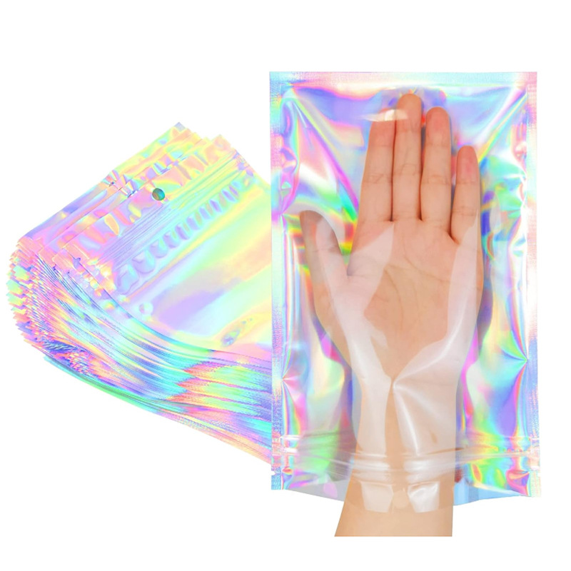 Customized Colorful Laser Yin And Yang Film Ziplock Bag