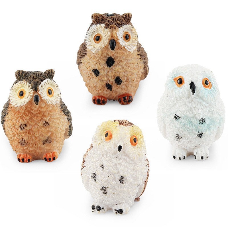 Transfronterizo de los niños de simulación cognitiva búho almacén mono águila pájaro modelo animal decoración de escritorio adornos