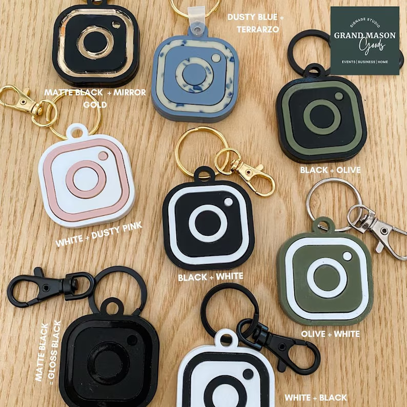 Personalized custom NFC keychain compatible with NFC Tools ins and other social media APP company logo