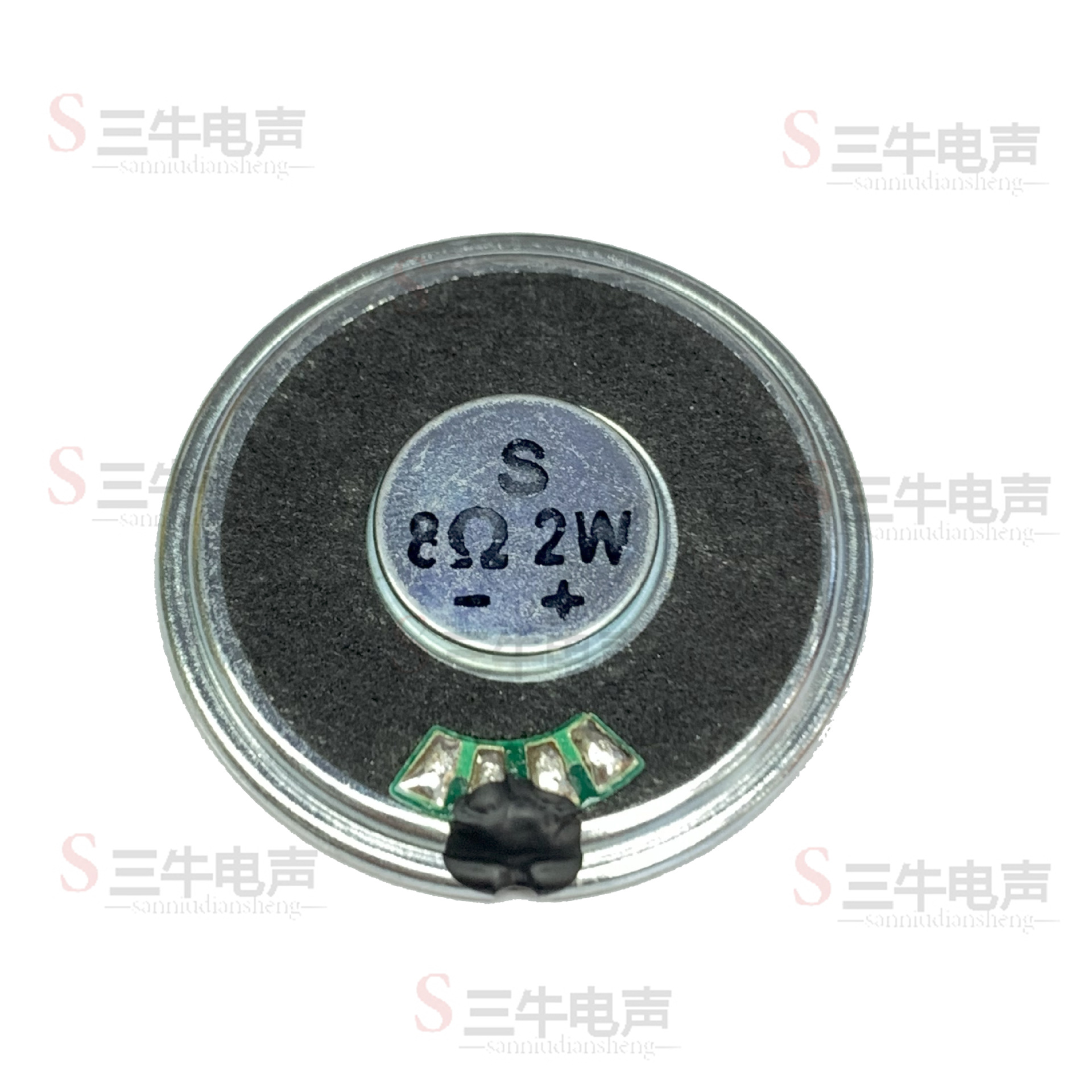 40mm4cm超薄喇叭2瓦W8欧R电子智能锁喇叭门禁监控喇叭扬声器4cm