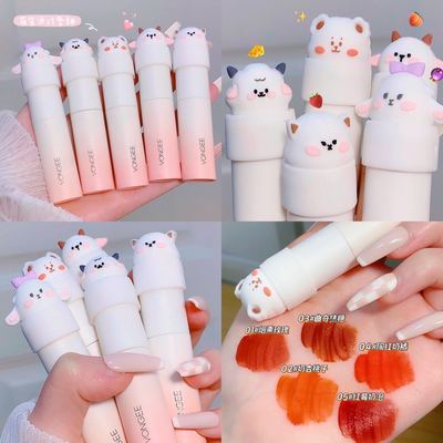 Von Gee萌宠派对唇釉丝绒哑光持久雾面唇泥唇霜素颜学生显白口红|ms