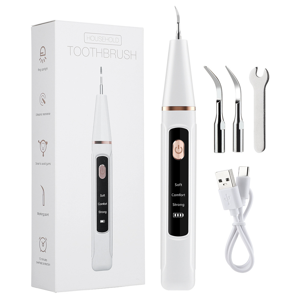 Cross-border new ultrasonic tooth cleaner beauty device home electric tooth cleaner teeth care smart tooth cleaner