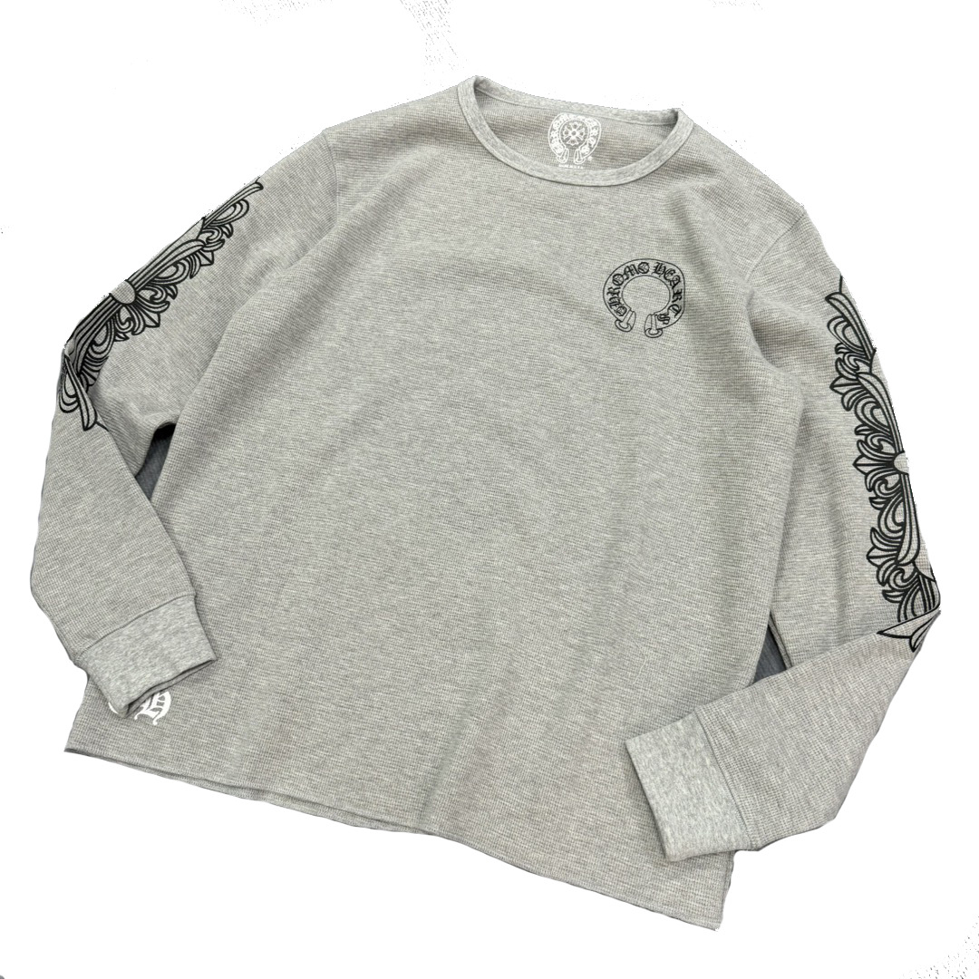 【毒家現物正確版】Chクロちゃん新型ワッフル馬蹄花腕プリント男女長袖tシャツ