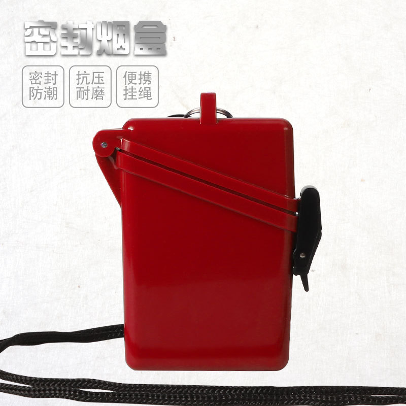 플라스틱 방수 담배 상자 경사 매달려 빨간색