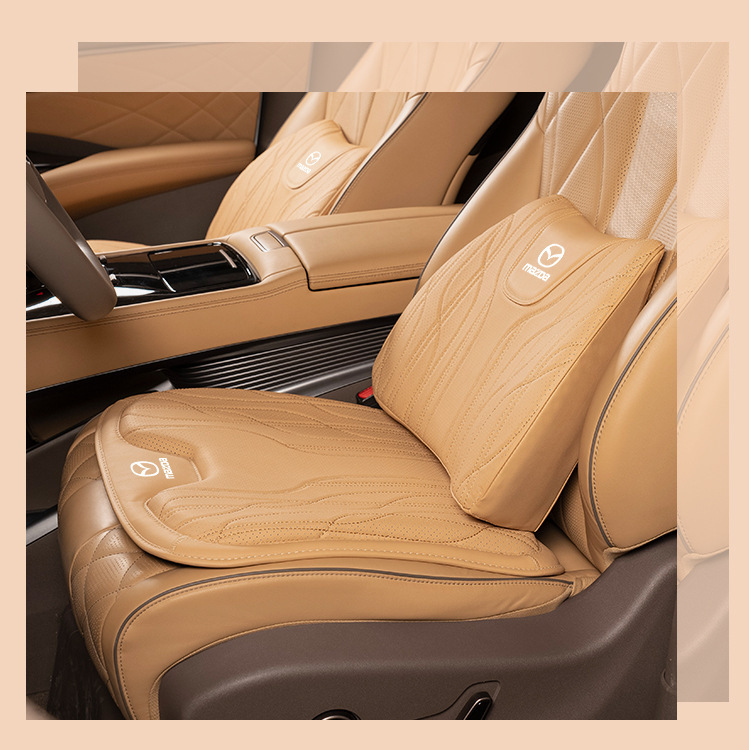 Suitable for Mazda Axela 3/Cx-4/5/8 Atez Cx30 Seat Cushion, Universal Headrest and Waist Support for All Seasons