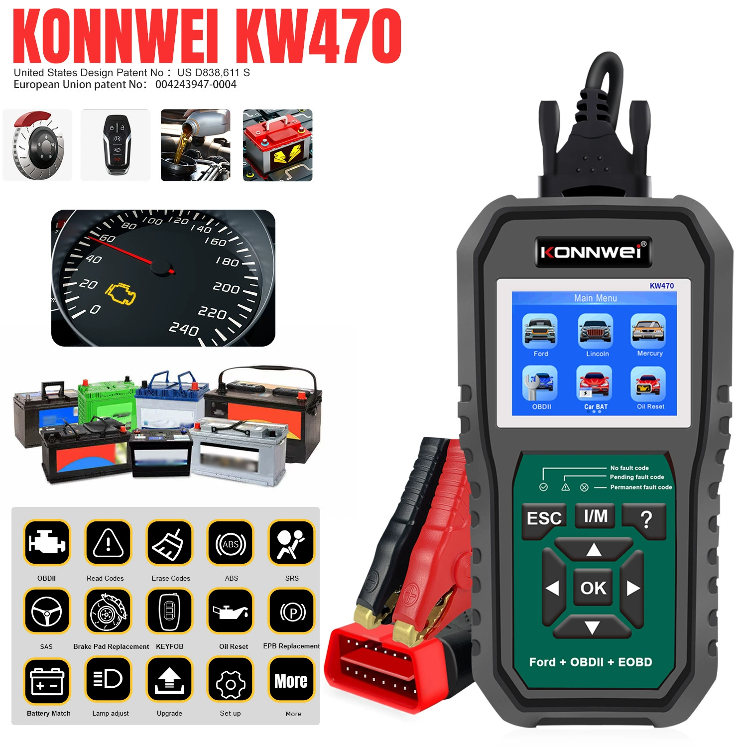 Принимаем заказы OEM KW420 Honda, полная система, полнофункциональный инструмент для диагностики неисправностей автомобиля OBD2, детектор, инструмент