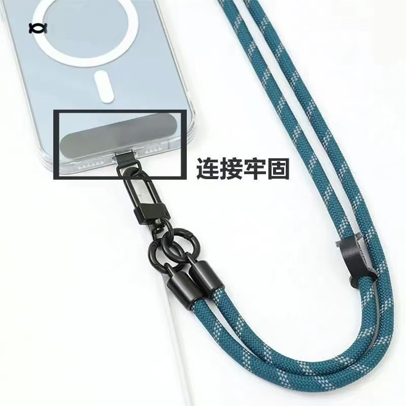 Teléfono móvil cuerdas espaciador clip D-buckle tela curada tarjeta fijación colgante de anillo de metal colgante