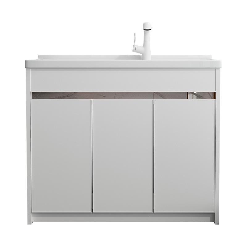 armario de lavandería de aluminio espacio combinado lavabo cerámica integral lavabo con tabla de fricción balcón lavabo lavabo lavabo lavabo
