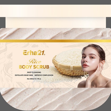 Exfoliante Corporal y Facial de Arroz 350ml, Exfoliante e Hidratante