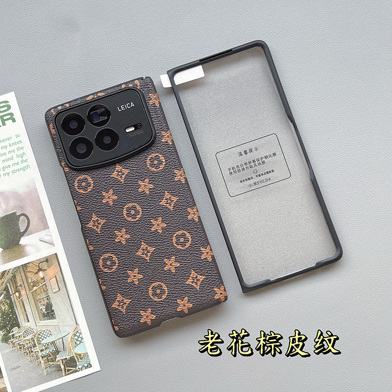 Xiaomi mixfold3 携帯電話ケース、中央軸ヒンジ、オールインクルーシブ mixfold4 落下防止レザーシェルフィルムに適しています。|undefined