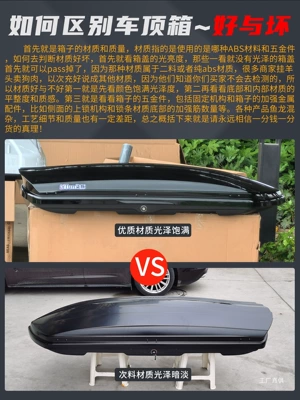 Roof box, Suitable for Mercedes-Benz Glc