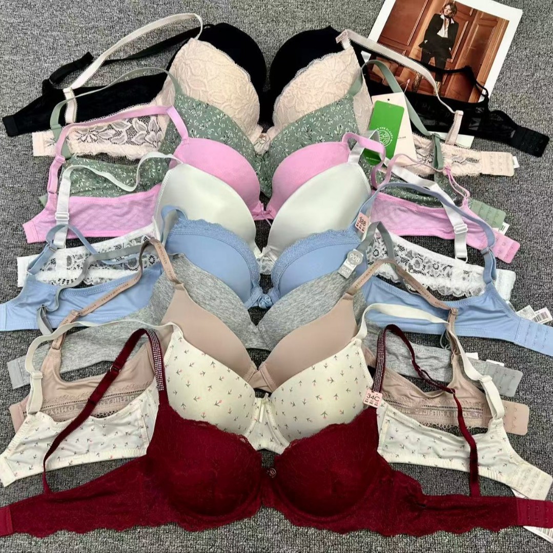 B0288 # cauda baja mezcla de damas sujetadores bordados de encaje sexy ajustable ropa interior de niñas Europa y América