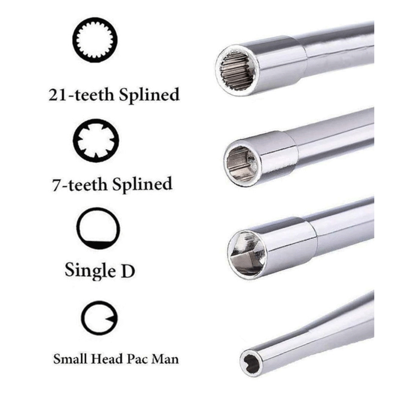Accesorios de motosierra cortacésped carburador universal correa de herramientas de varilla de ajuste Paquete de naranja 10 Unids transfronteriza