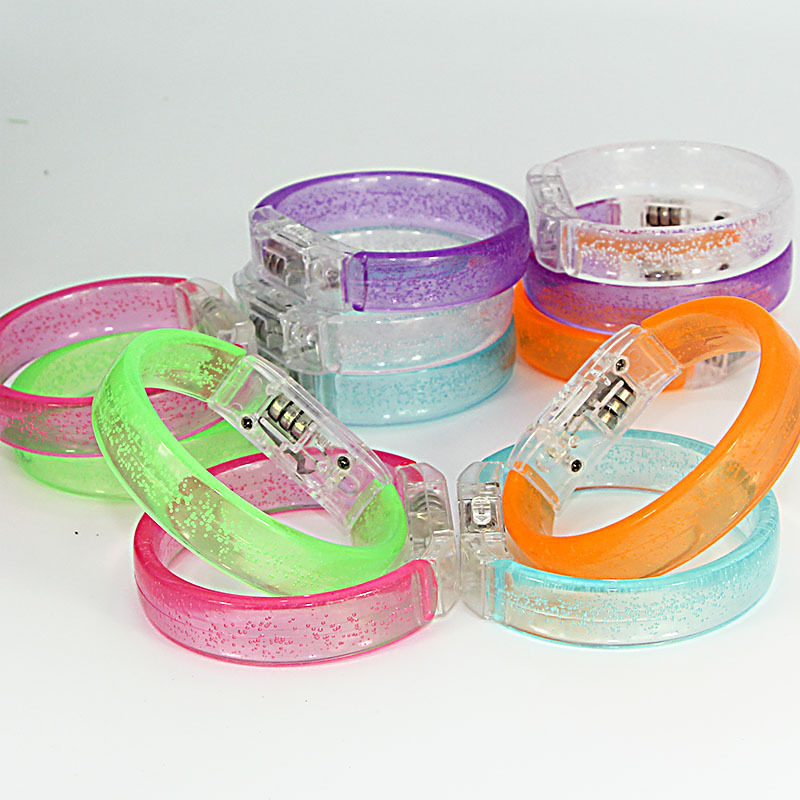 Brazalete luminoso de burbujas LED colorido flash brazalete de canto concierto reunión anual de ayuda accesorios brazalete de burbujas log