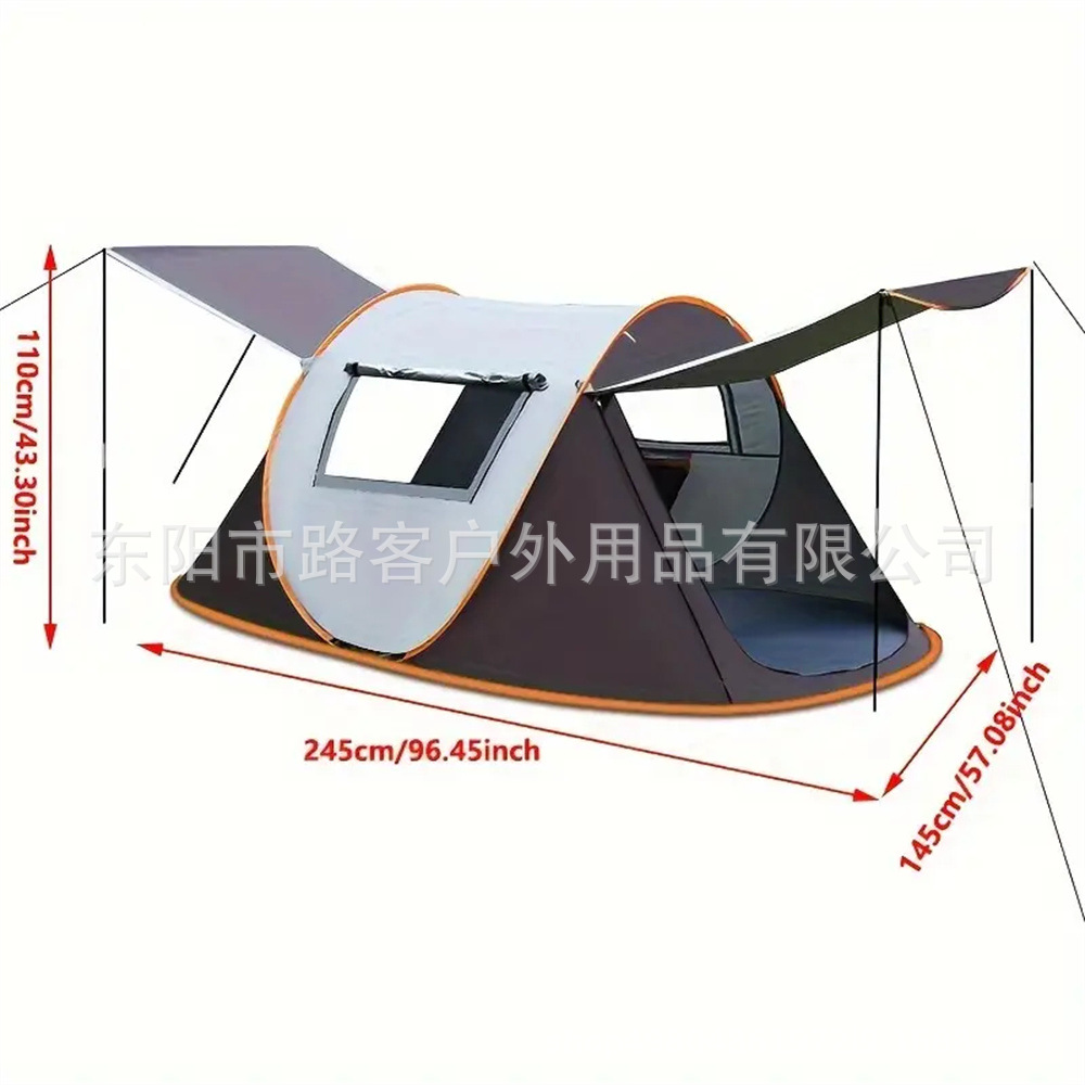 Acampar al aire libre tienda de lanzamiento de mano sin construcción tienda de apertura rápida tienda de viaje automática tienda de campaña impermeable tienda de barco transfronteriza al por mayor