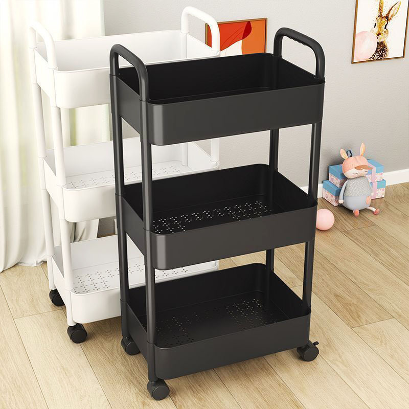 Bathroom Storage Rack Snack Storage Rack Kitchen Mobile Multi-Layer Bedroom Trolley Bathroom Floor-Standing