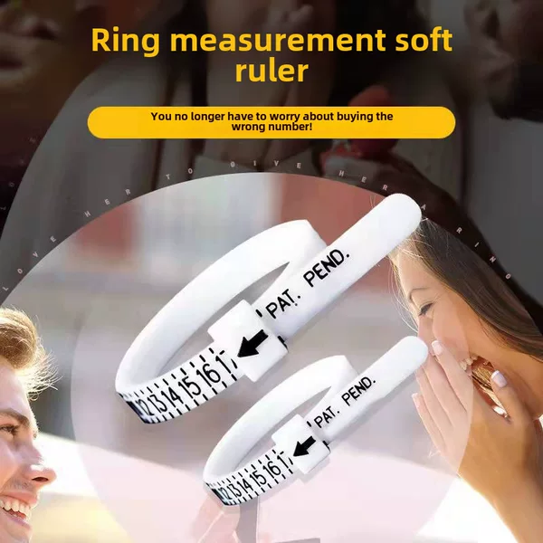 Ring Measuring Tape, British Finger Circumference Measuring Soft Ruler, Finger Circumference Size Measuring Ring Ruler, Accurate Ring Size Measurement