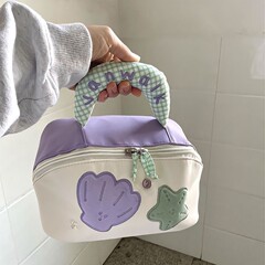 大衆デザインアニメ少女旅行携帯化粧バッグ携帯層かわいい洗面バッグ