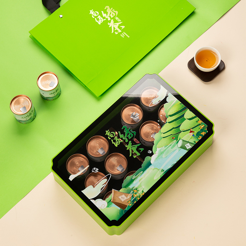 高档高级绿茶明前龙井毛尖茶叶包装盒空礼盒小罐茶礼盒装空盒子