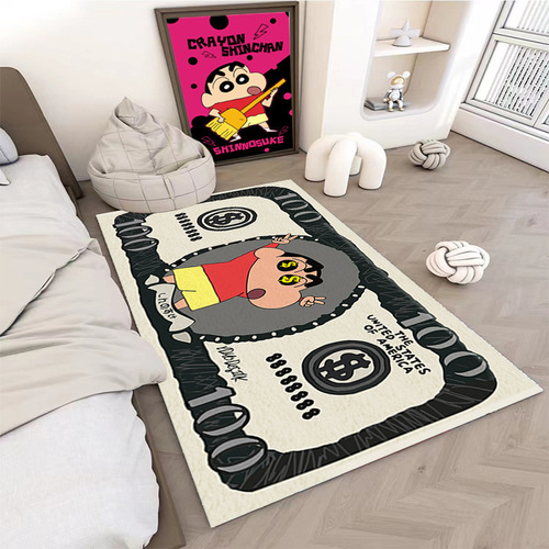 Cartoon dollar imitation cashmere carpet cute Tom Cat bedroom bedside blanket Q version long bay window mat tatami mat