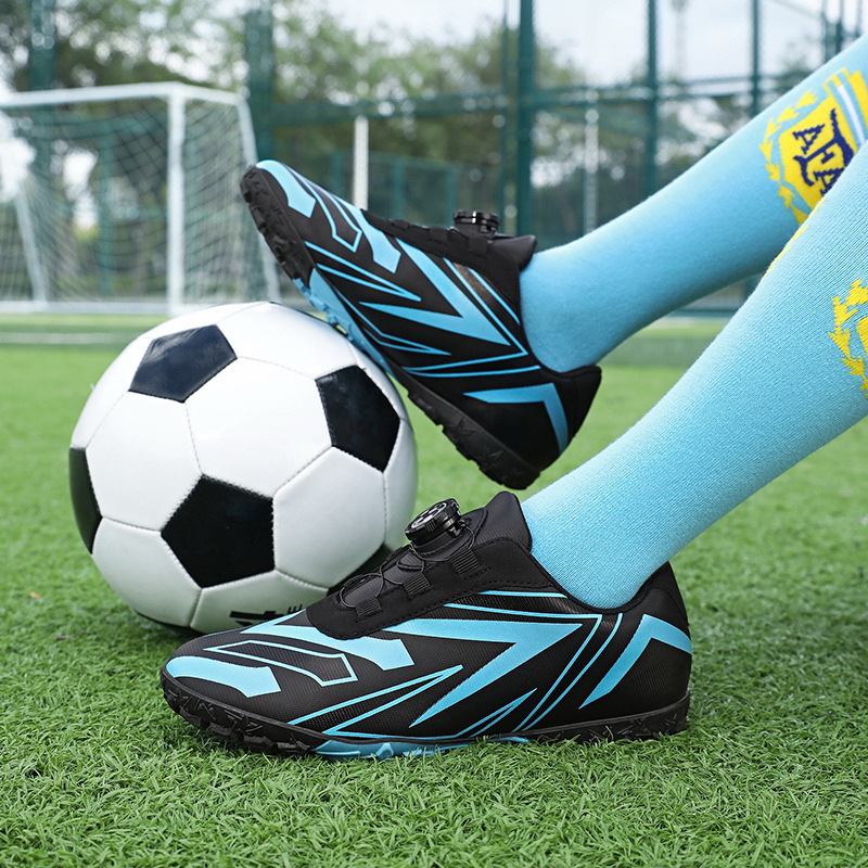 Baochuan nuevo zapato de fútbol transpirable para niños botón giratorio para niños TF clavos rotos zapatos de entrenamiento de fútbol transfronterizos image 5