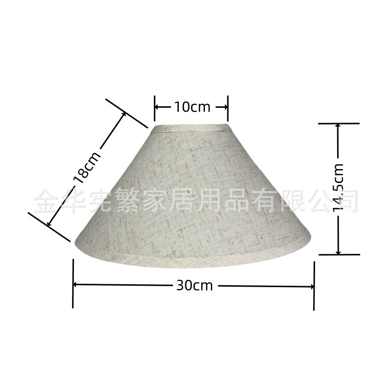 rejilla de lino lámpara cubierta de tela lámpara de lino E27 hotel LED lámpara decorativa accesorios de iluminación de sala de estar
