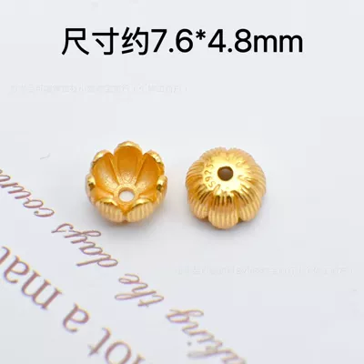 Ancient Gold DIY Through-Hole Accessories: Zərgərlik ara hissələri - flower-receptacle-spacer-beads