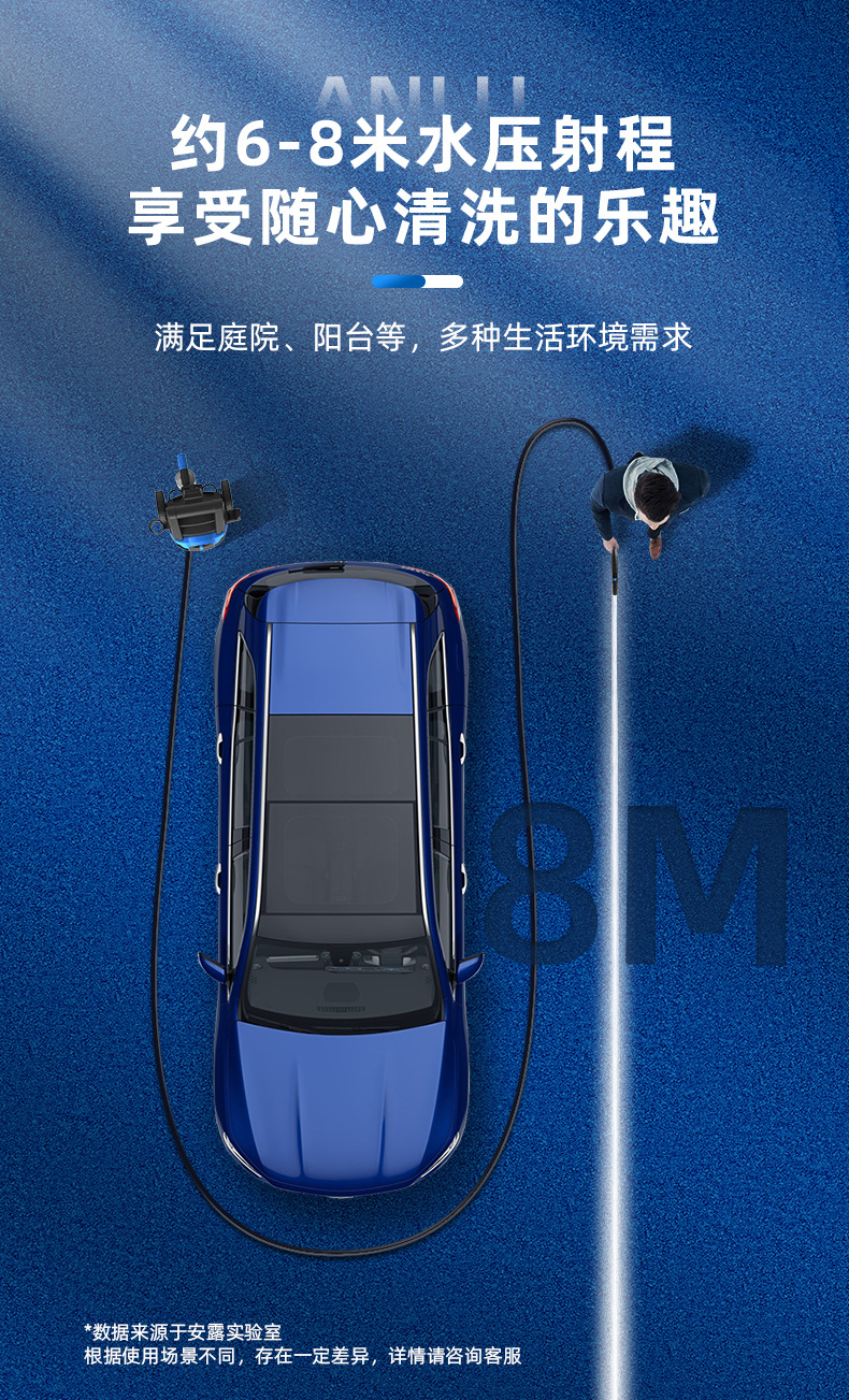1400W high power VAY-70 Anlu car washing machine household car washing artifact high pressure portable cleaning machine 220V
