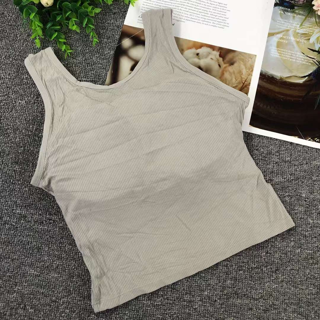Nueva inconsútil alto elástico belleza de alta calidad las mujeres chaleco inalámbrico yoga sujetador ropa interior deportiva al por mayor