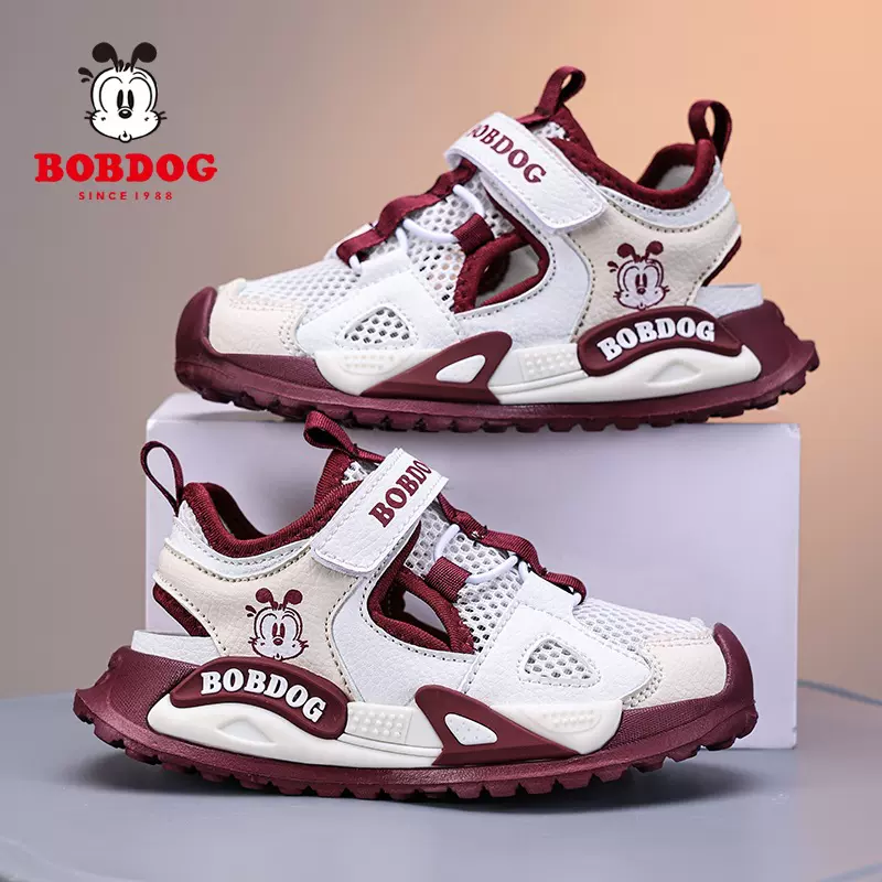 巴布豆童鞋女童运动鞋2026夏季新款网面透气女孩子儿童休闲跑步鞋