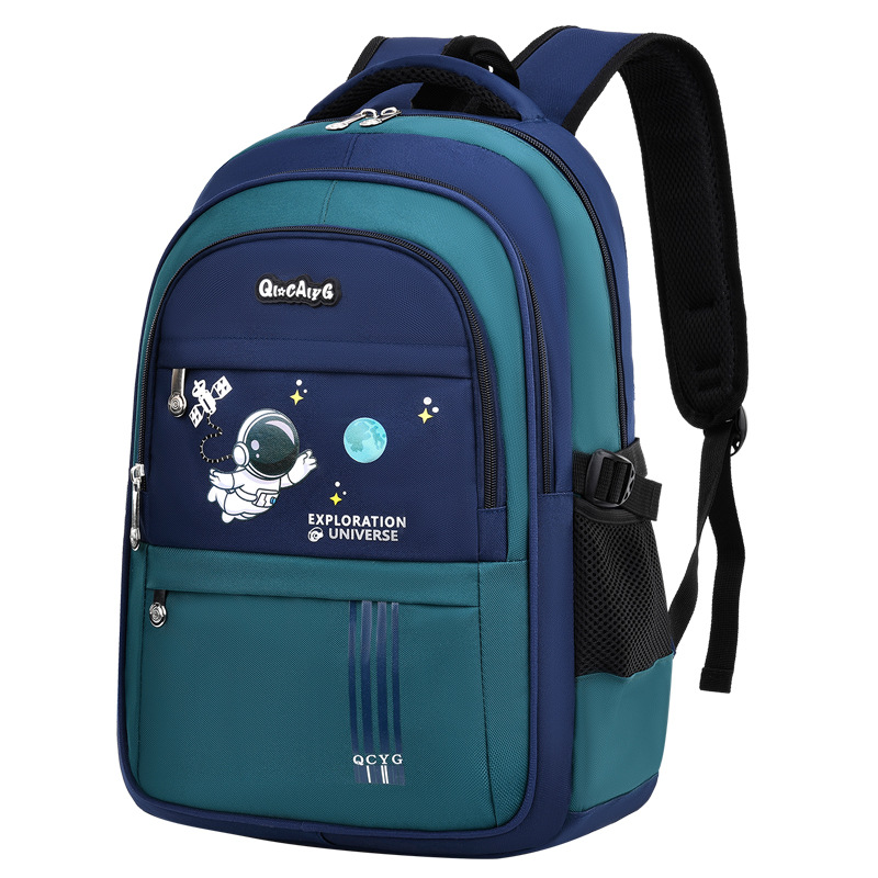 Spaceman mochila ligera para estudiantes de la escuela primaria nueva gran capacidad impermeable mochila para niños de Grado uno a grado seis al por mayor