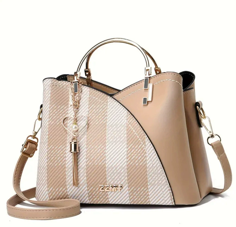 Capacious retro fashionable universal bag, high-end