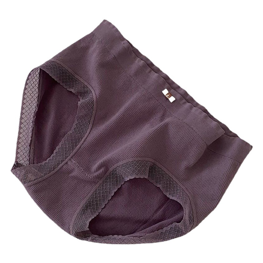 Cream Rose pantalones hidratantes color crema sin costuras cómodos de una pieza de cintura media calzoncillos de mujer