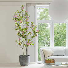 仿真植物摆件桃金娘树盆栽捻子树观叶假花植物盆景室内家居装饰