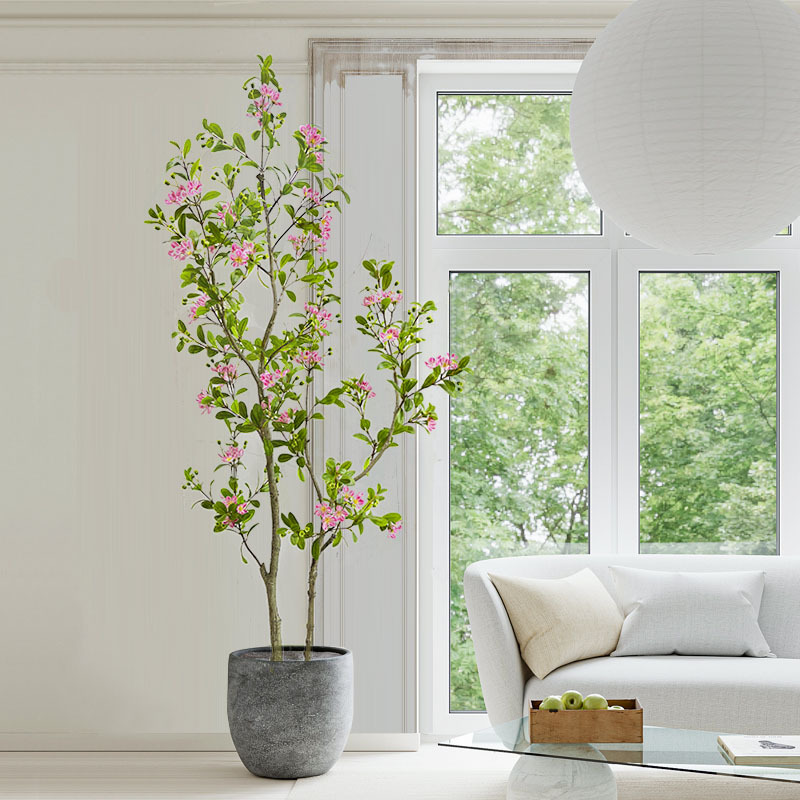 仿真植物摆件桃金娘树盆栽捻子树观叶假花植物盆景室内家居装饰