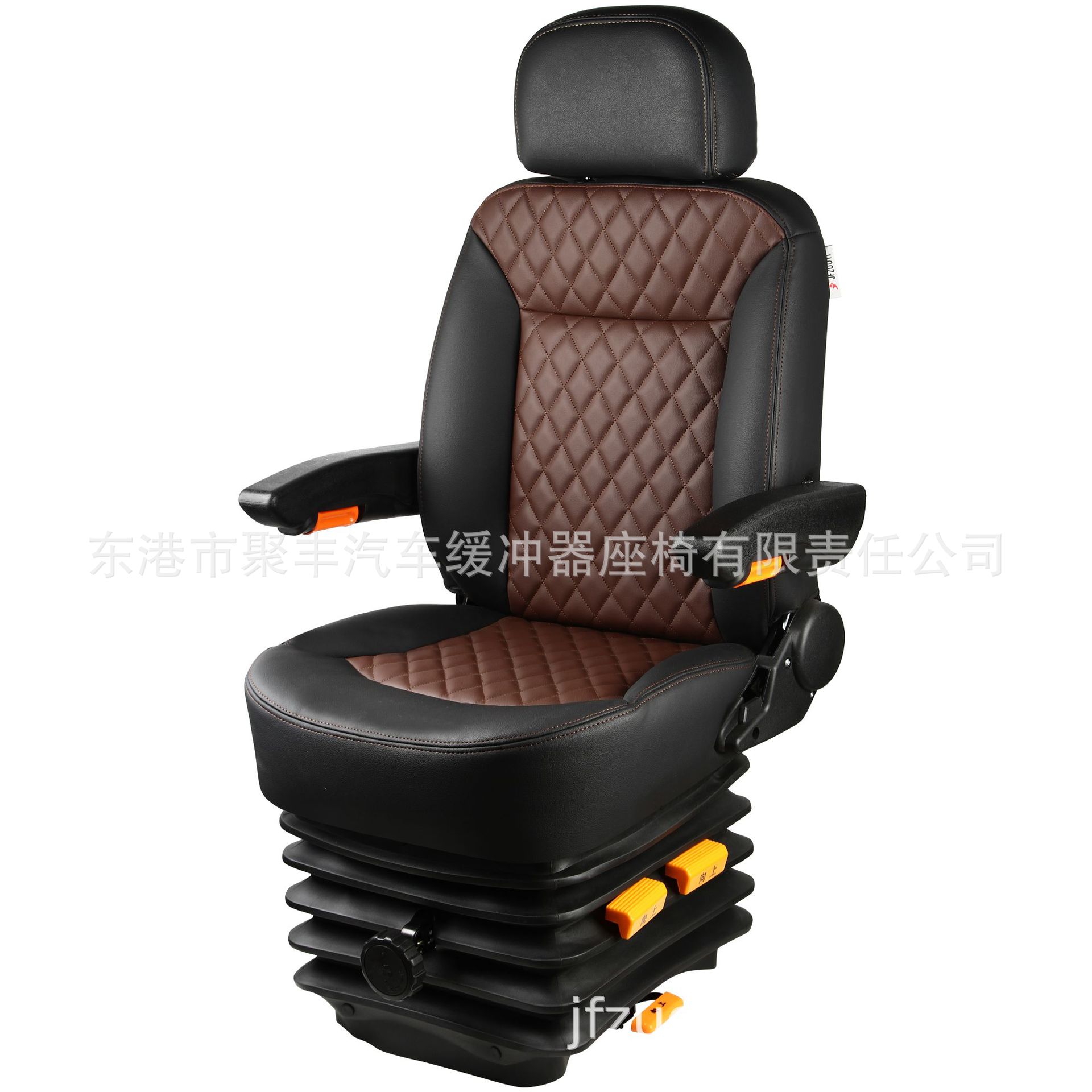 JF-A-57 Dongfeng Super Dragon Haige Golden Travel bus asiento de amortiguación mecánica Mar Amarillo asiento del conductor