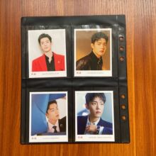 卡夹收集页4格A5电压卡套卡片页6孔PVC软胶3寸内页