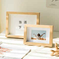 DIY hollow 3D dried flower picture frame, 6-inch and 10-inch photo with frame, calligraphy and painting mounting frame for wall hanging and table display