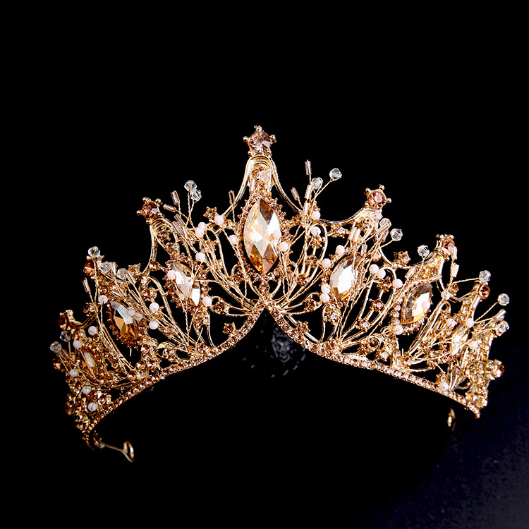 Tocado nupcial hecho a mano corona perla joyería nupcial boda updo joyería accesorios elegante rendimiento guirnalda corona