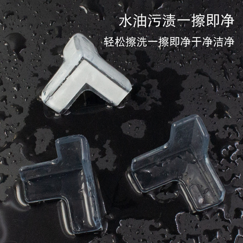Transparent table corner anti-collision corner Thickened baby protection corner Coffee table corner Triangular child safety protection soft patch