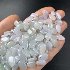 卸売り翡翠a商品小水滴散珠ミャンマー翡翠氷もち種水滴散件diyブレスレットイヤリングアクセサリー