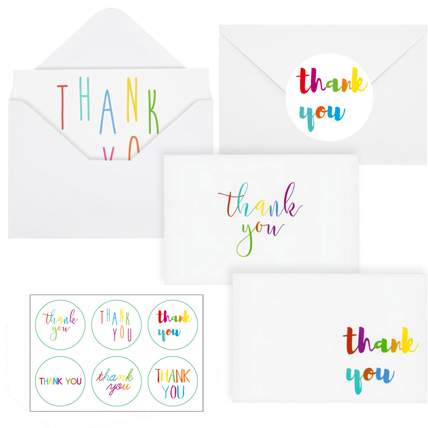 Retro design thank you card comments.
